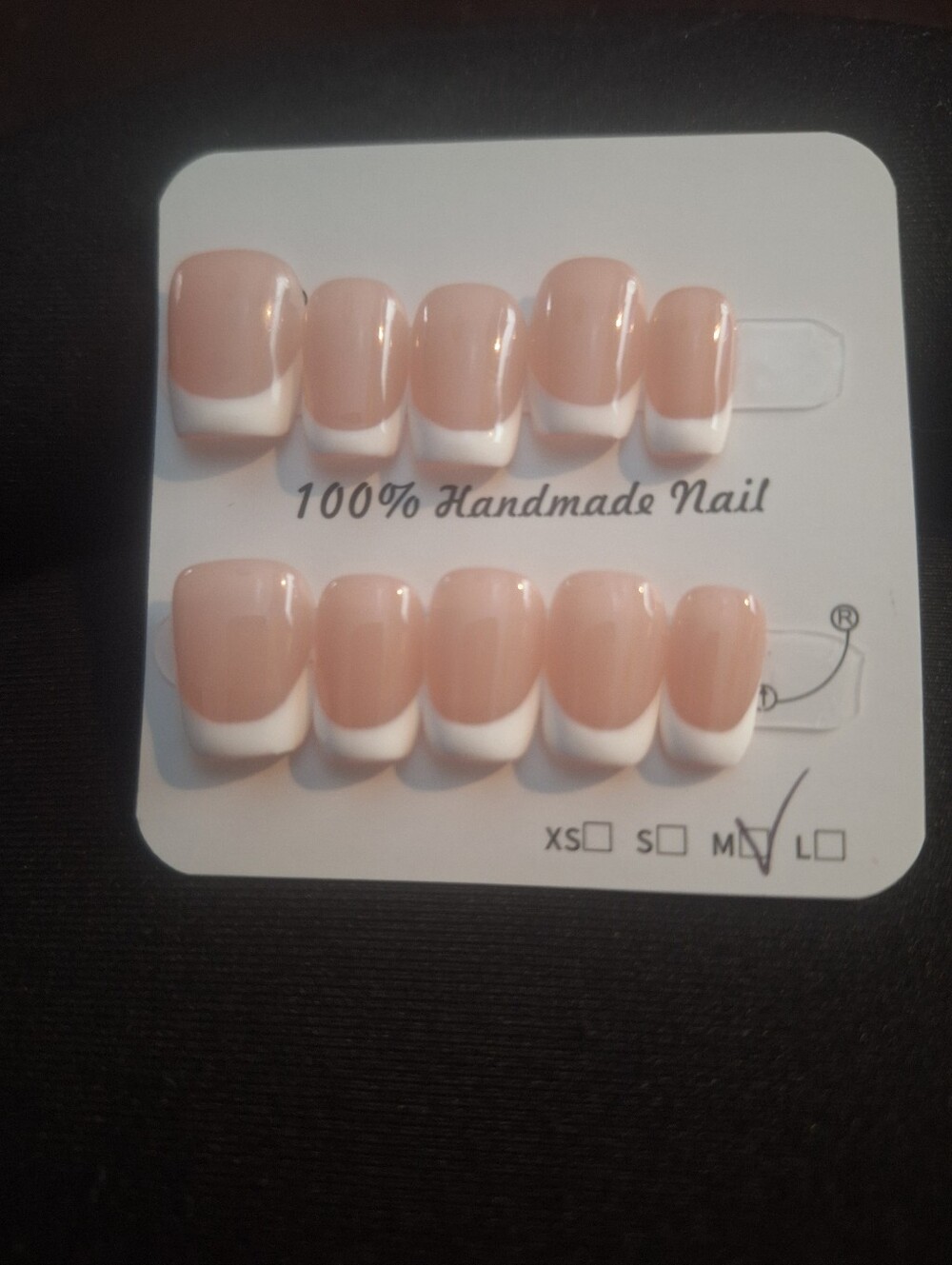 Classic Nude French Press-On Nails - Handmade Set